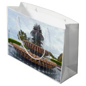 チャールストンのパイナップル噴水、サウスカロライナ ラージペーパーバッグ (裏面アングル)