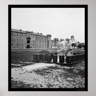 チャールストンの城塞SC 1865 ポスター