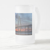 チャールストンの夕焼け フロストグラスビールジョッキ (正面右)