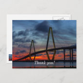 チャールストンの夕焼け ポストカード (正面/裏面)