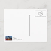 チャールストンの夕焼け ポストカード (裏面)