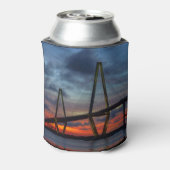 チャールストンの夕焼け 缶クーラー (缶裏面)