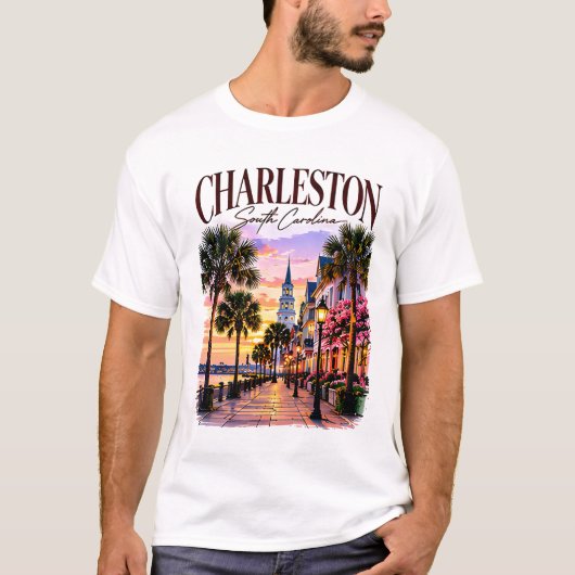 チャールストンの歴史的魅力 Tシャツ (正面)
