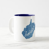 チャールストンウェストバージニアウッドグレイン ツートーンマグカップ (正面左)