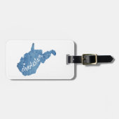 チャールストンウェストバージニアウッドグレイン ラゲッジタグ (正面横)