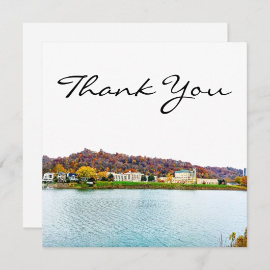 チャールストンウェストバージニアスカイライン サンキューカード (正面/裏面)