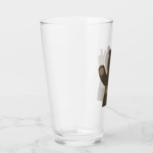 チャールストンウェストバージニアピースベア タンブラーグラス (右)