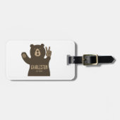 チャールストンウェストバージニアピースベア ラゲッジタグ (正面横)
