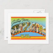 チャールストンウェストバージニアWVオールドヴィンテージポストカード – ポストカード (正面/裏面)