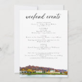 チャールストンウェストバ結婚ージニアのウェルカム日程 招待状 (裏面)