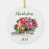 チャールストンカスタマイズン通りアボームインウォーター色 セラミックオーナメント (正面)