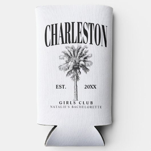 チャールストンカスタムバチェロレッテラグジュアリーソーシャルクラブ スリム缶クーラー (正面)