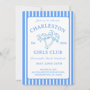 チャールストンコーストバチェロレッテ旅行日程ウィークエンド 招待状