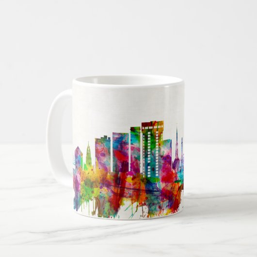 チャールストンサウスカロニアスカイライン コーヒーマグカップ (正面左)