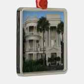 チャールストンサウスカロライナの歴史的な家のオーナメント メタルオーナメント (右)