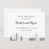 チャールストンサウスカロライナフェイクシルバーハガキ 案内ポストカード (正面/裏面)