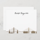 チャールストンサウスカロライナフェイク金ゴールドノテカード ノートカード (正面/裏面)