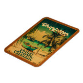 チャールストンサウスカロライナヴィンテージレトロ土産 マグネット (左側)