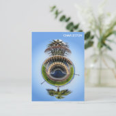 チャールストンサウスカロライナ州パイナップルファウンテン ポストカード (スタンド正面)