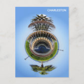 チャールストンサウスカロライナ州パイナップルファウンテン ポストカード (正面)