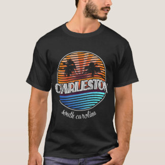 チャールストンサウスカロライナ椰子の木 Tシャツ