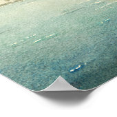 チャールストンサウスカロライナ橋ウォータカラープリント ポスター (角)