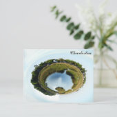 チャールストンサウスカロライナ湿原自然写真 ポストカード (スタンド正面)