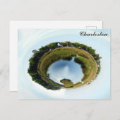 チャールストンサウスカロライナ湿原自然写真 ポストカード (正面/裏面)