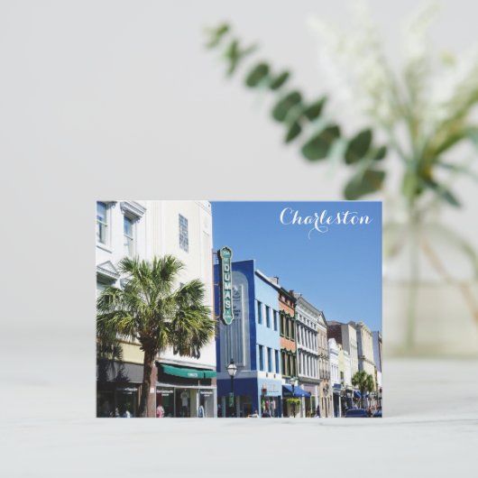 チャールストンサウスカロライナ王通り旅行写真 ポストカード (スタンド正面)