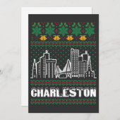 チャールストンサウスカロライナ醜いクリスマス 招待状 (正面/裏面)