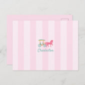 チャールストンサウスカロライナ馬描馬車 ポストカード (正面/裏面)