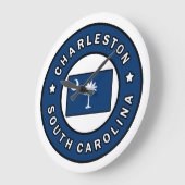 チャールストンサウスカロライナ ラージ壁時計 (傾斜)