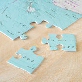 チャールストンサウスカロライナ(1958年)のヴィンテージの地図 ジグソーパズル (側面)