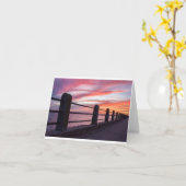 チャールストンサンセット空白の – 折り畳みカード カード (黄色い花)