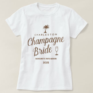 チャールストンシャンパンブライド | カスタムバチェロレッテ Tシャツ
