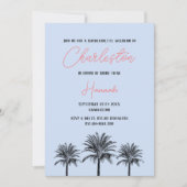 チャールストントロピカルパームズバチェロレッテウィークエンド 招待状 (正面)