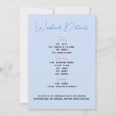 チャールストントロピカルパームズバチェロレッテウィークエンド 招待状 (裏面)