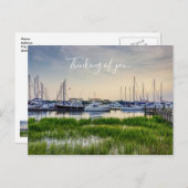 チャールストンハーバーボー考えツサンセットズオブユー ポストカード (正面/裏面)