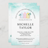 チャールストンバチェロレッテ週末日程表 招待状 (正面/裏面)