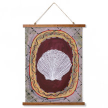 チャールストンファームハウスシェルプリントウォールつるズ