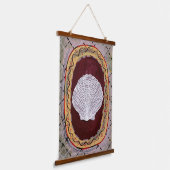 チャールストンファームハウスシェルプリントウォールつるズ 吊り下げ型タペストリー (傾斜あり)