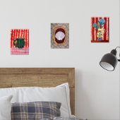 チャールストンファームハウストリプチチプリント (寝室)