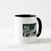 チャールストンマウンテンでウィンタースポーツシーン マグカップ (正面右)