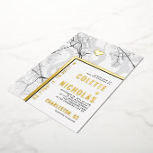 チャールストンラブロケーター |シティテーマ結婚の 箔招待状 (回転した状態)