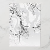 チャールストンラブロケーター |シティテーマ結婚の 箔招待状 (裏面)