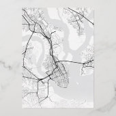 チャールストンラブロケーター |結婚式の日付の保存 箔招待状 (裏面)