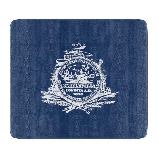 チャールストン国旗（サウスカロライナ） カッティングボード (正面)