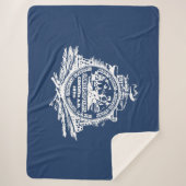 チャールストン国旗（サウスカロライナ） シェルパブランケット (正面)