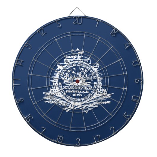 チャールストン国旗（サウスカロライナ） ダーツボード (正面)