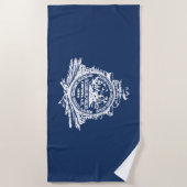 チャールストン国旗（サウスカロライナ） ビーチタオル (正面)